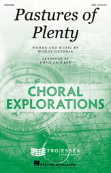 Pastures of Plenty SAB choral sheet music cover